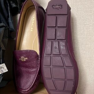 Coach Women's Purple Loafers